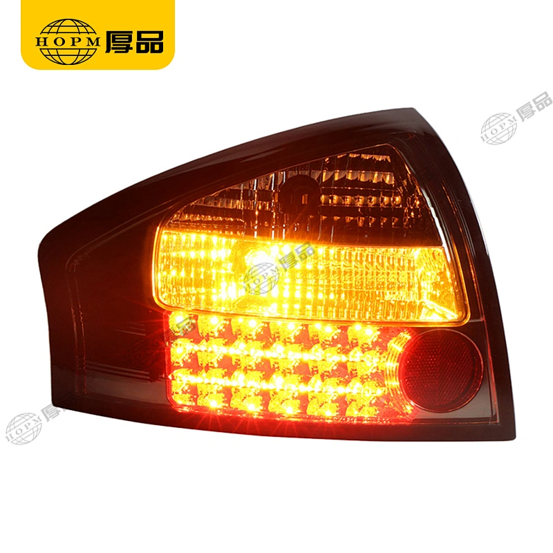 Taillight assembly Led lights Smoked-Black background for 01-04 Audi A6