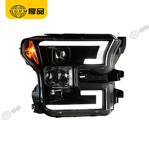 Headlight Assembly Tuning Light Modified Double Beam Light Original Car Halogen Version For Ra-ptor F150 15- V2