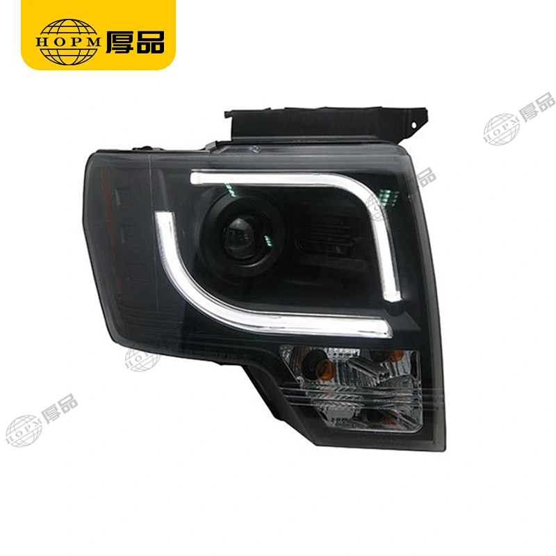 Headlight Assembly Tuning Light Modified Double Beam Light Optical Fiber Version For Ra-ptor F150 08-15