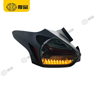 Taillight Assembly Tuning Light Modified LED Tail Light Turn Signal Horse Racing Blackened Red Light For Fo-cus 15-
