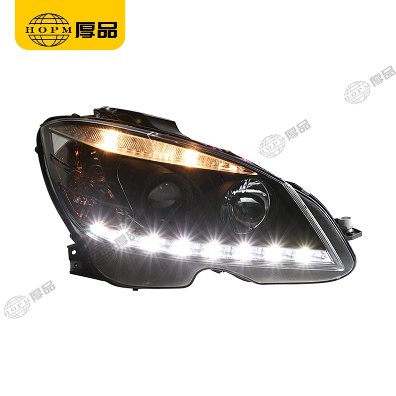 Headlight Assembly Dual-light headlight halogen version for 07-10 Mercedes-Benz C-Class W204