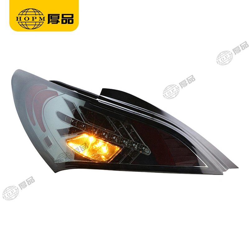 Taillight Assembly LED taillights  Smoked-Black background Halogen turn signal for 09-12 Hyundai Rohens-Coupe