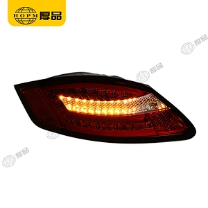 Taillight Assembly Tuning Light Modified LED Tail Light Red Background For Cayman 987 04-08