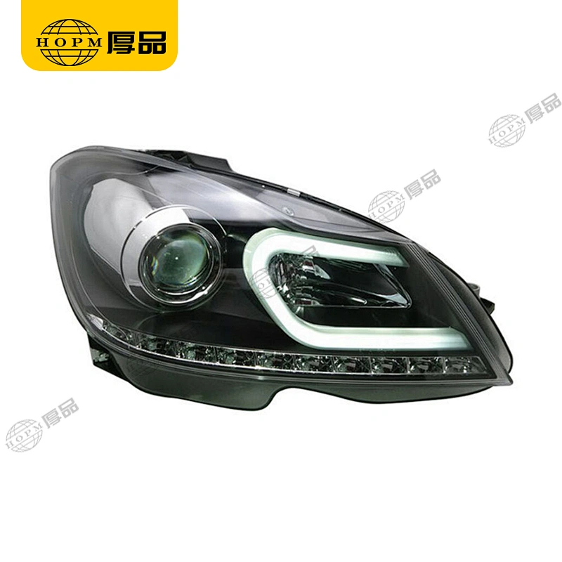 Headlight Assembly Dual-light headlight halogen version for 11-14 Mercedes-Benz C-Class W204