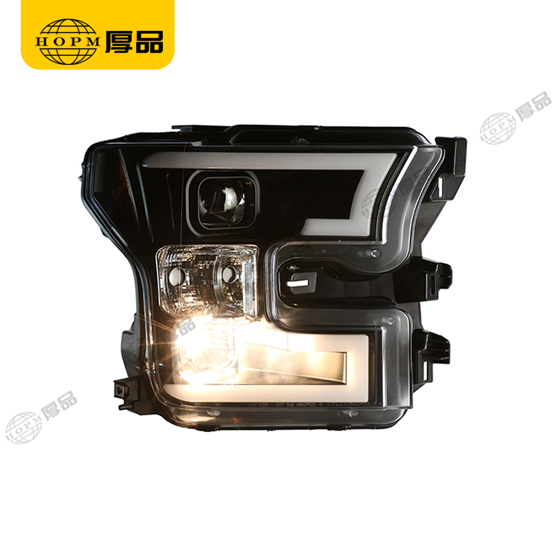Headlight Assembly Tuning Light Modified Double Beam Light Original Car Halogen Version For Ra-ptor F150 15- V2
