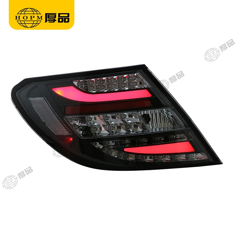 Taillight Assembly Full LED Light Black background Red light plate for 07-10 Mercedes-Benz C-Class W204