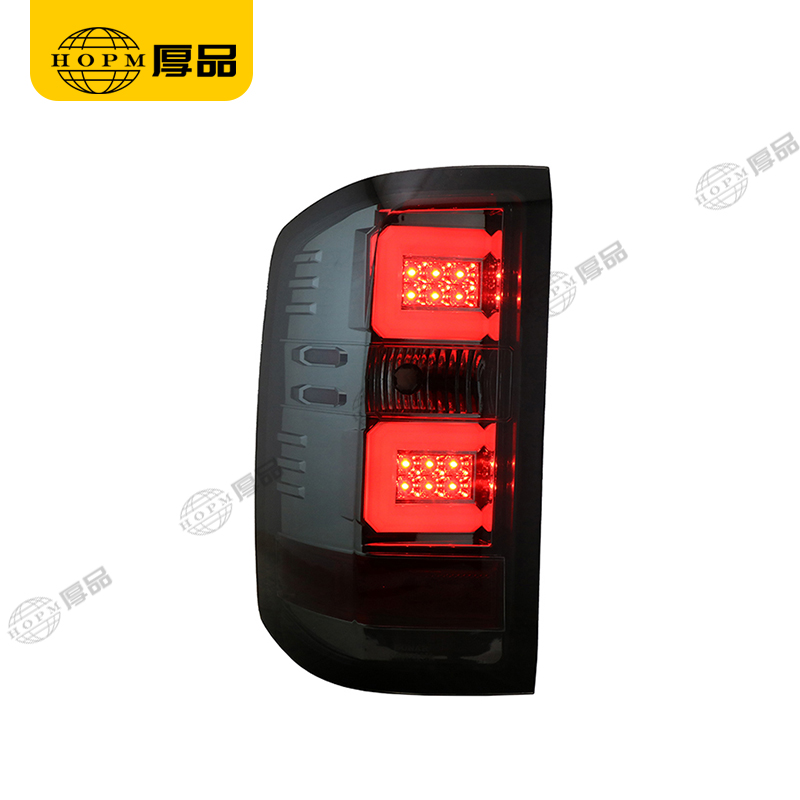 Taillight Assembly Tuning Light Modified LED Tail Light Blackened For Silverado 14-