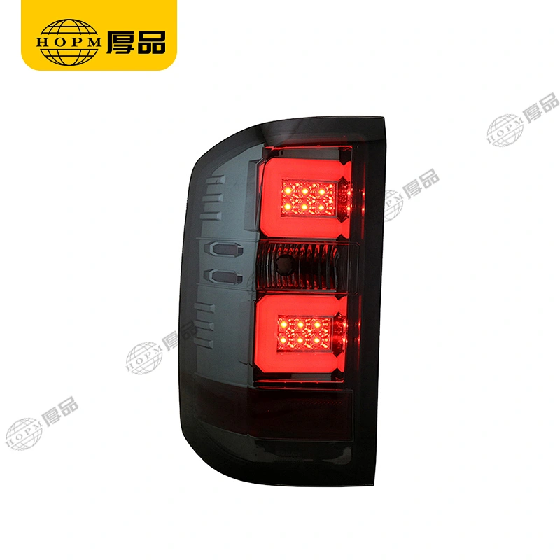Taillight Assembly Tuning Light Modified LED Tail Light Blackened For Silverado 14-
