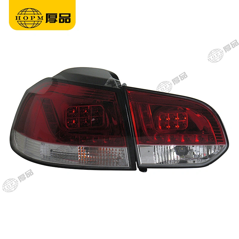 Taillight Assembly Tuning Light Modified LED Tail Light Red Background Blackened V1 Version For Golf 6 09-12