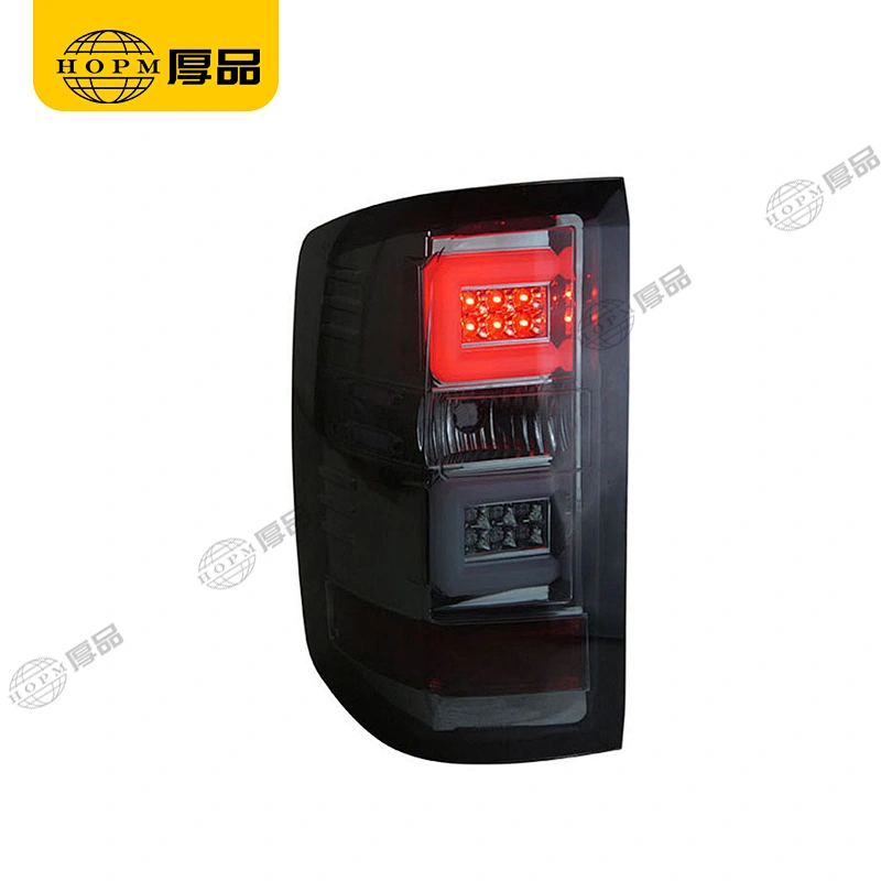 Taillight Assembly Tuning Light Modified LED Tail Light Blackened For Silverado 14-