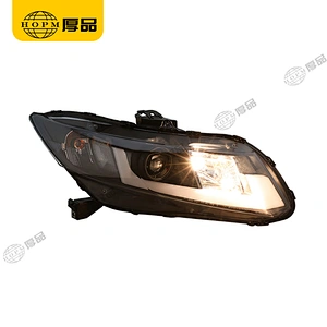 Headlight Assembly Tuning Light Modified Automotive lighting Car Double Beam Light For CI-VIC 12-