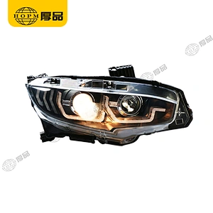Headlight Assembly Tuning Light Modified Automotive lighting Double Beam A Touch Of Red Horse Racing For CI-VIC 10TH 16-18