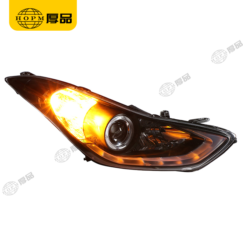 Headlight Assembly Tuning Light Modified Automotive lighting Car Double Beam Light For Elantra 12-