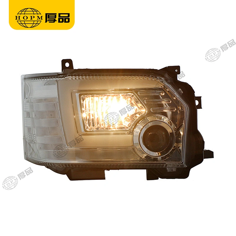Headlight Assembly Tuning Light Modified Automotive lighting Car Single Beam Light Silver Background For HIACE 14-
