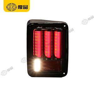 Taillight Assembly Tuning Light Modified LED Tail Light V2 U.S. Regulations Black Background Red Light For Wr-angler 07-