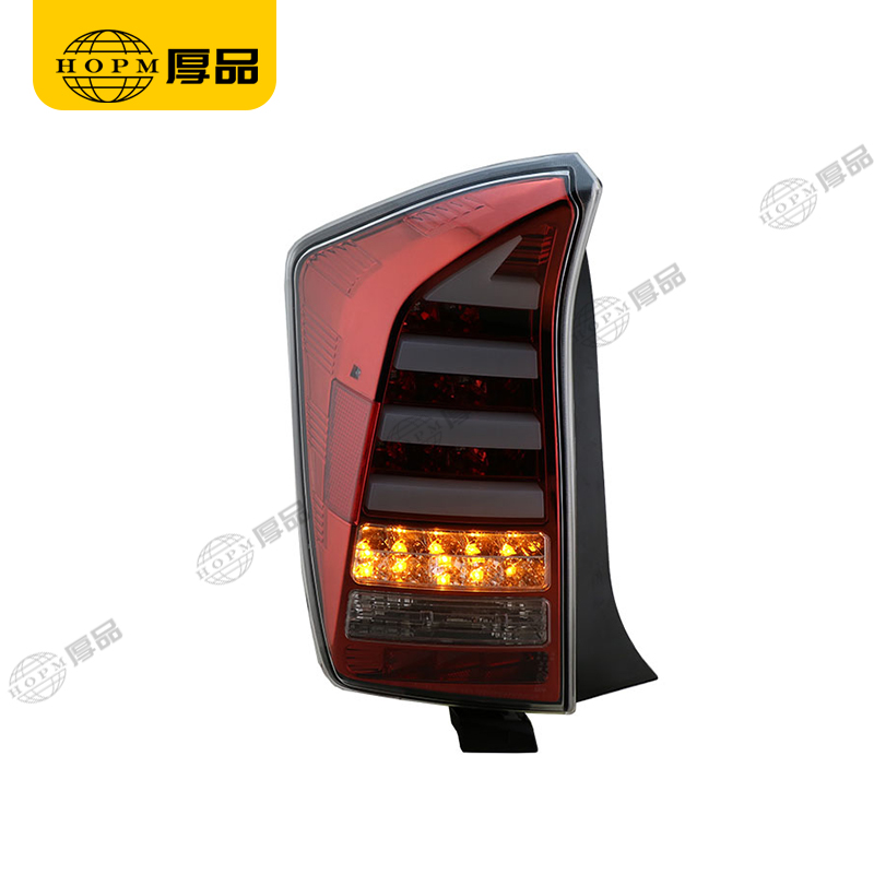 Taillight Assembly Tuning Light Modified LED Tail Light Turn Signal Horse Racing Electroplating Red For Prius 09-