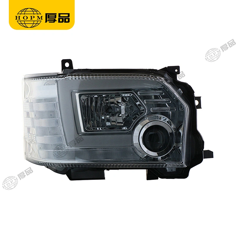 Headlight Assembly Tuning Light Modified Automotive lighting Car Single Beam Light Silver Background For HIACE 14-