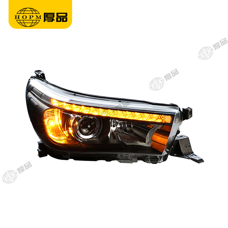 Headlight Assembly Tuning Light Modified Automotive lighting Car Single Beam Light For HILUX VIGO 15-