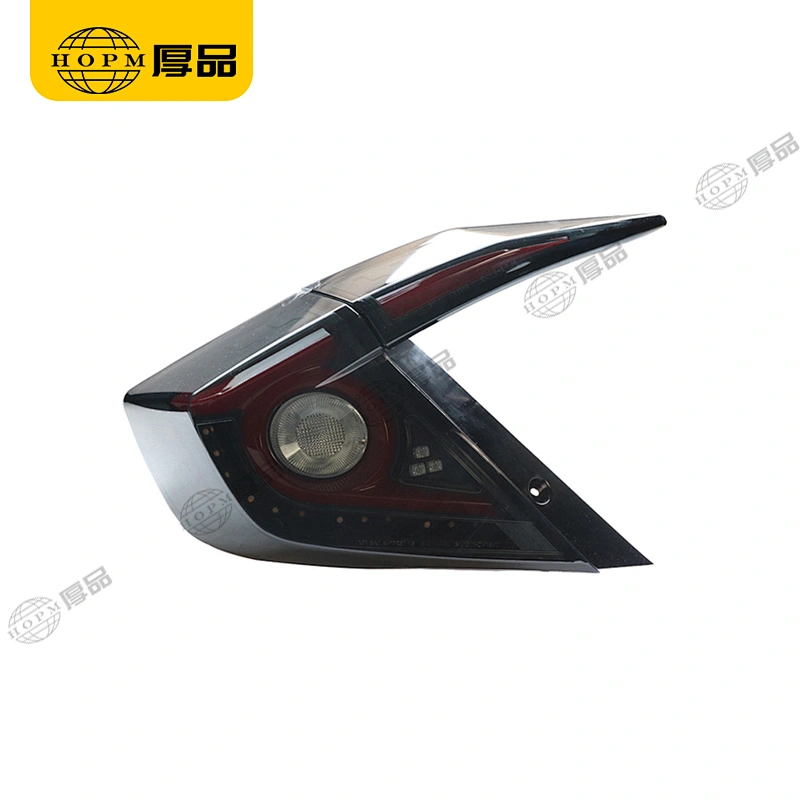 Taillight Assembly Tuning Light Modified LED Tail Light Turn Signal Horse Racing Black Background Blackened For CI-VIC 16-