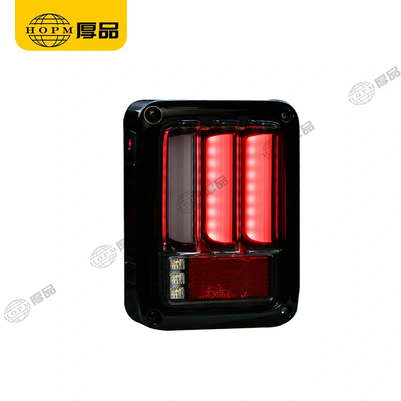 Taillight Assembly Tuning Light Modified LED Tail Light V2 European Regulations Black Background Yellow Turn For Wr-angler 07-