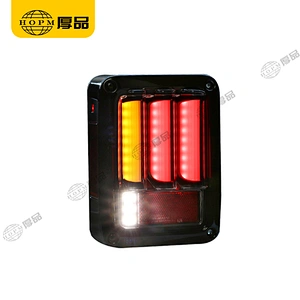 Taillight Assembly Tuning Light Modified LED Tail Light V2 European Regulations Black Background Yellow Turn For Wr-angler 07-