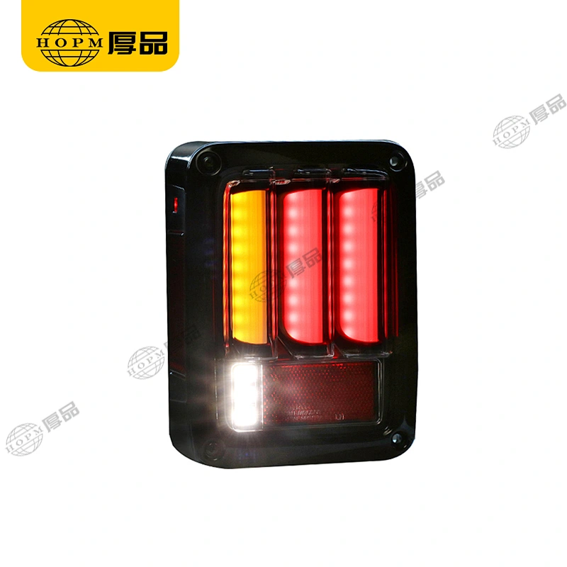 Taillight Assembly Tuning Light Modified LED Tail Light V2 European Regulations Black Background Yellow Turn For Wr-angler 07-