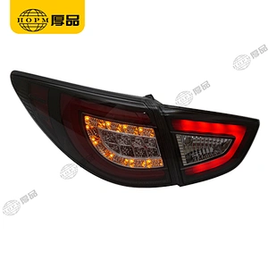 Taillight Assembly Tuning Light Modified LED Tail Light Black Background Red Version For IX35 10-13