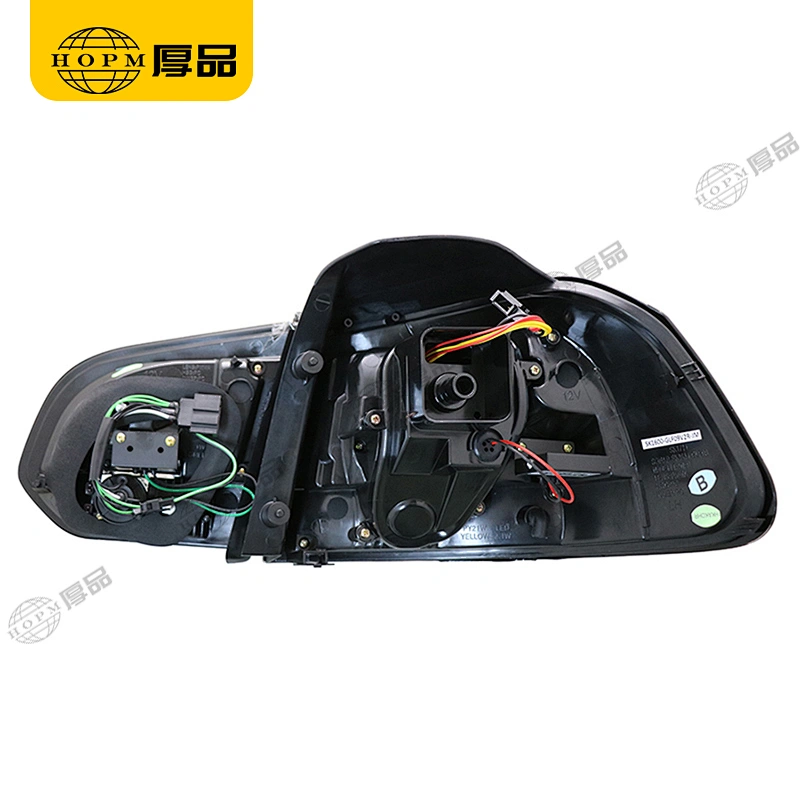 Taillight Assembly Tuning Light Modified LED Tail Light Black Background Red V2 Version For Golf 6 09-12