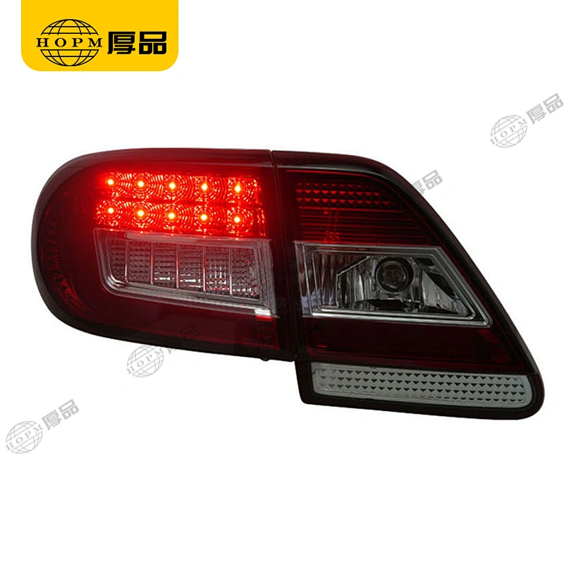 Taillight Assembly Tuning Light Modified LED Tail Light Red Background For Corolla 11-13
