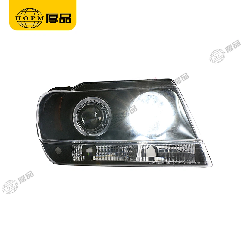 Headlight Assembly Tuning Light Modified Automotive lighting Single Beam Light Aperture Version For Grand Cherokee 99-04