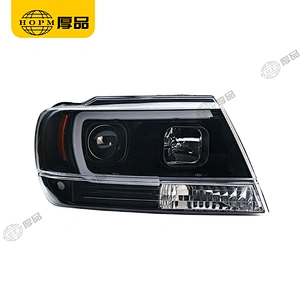 Headlight Assembly Tuning Light Modified Automotive lighting Single Beam V2 Light-stripe Version For Grand Cherokee 99-04