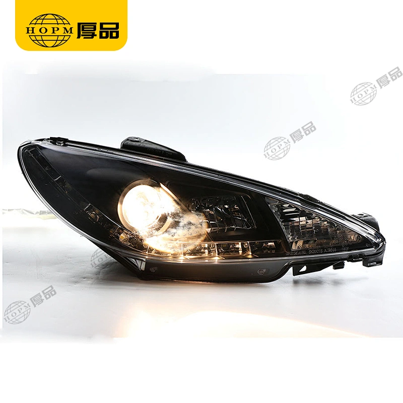 Headlight Assembly Tuning Light Modified Automotive lighting Car Single Beam Light-strip Version For 206 04-08