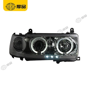 Headlight Assembly Tuning Light Modified Automotive lighting Car Single Beam Light Black Or Silver Background For FJ80 90-97