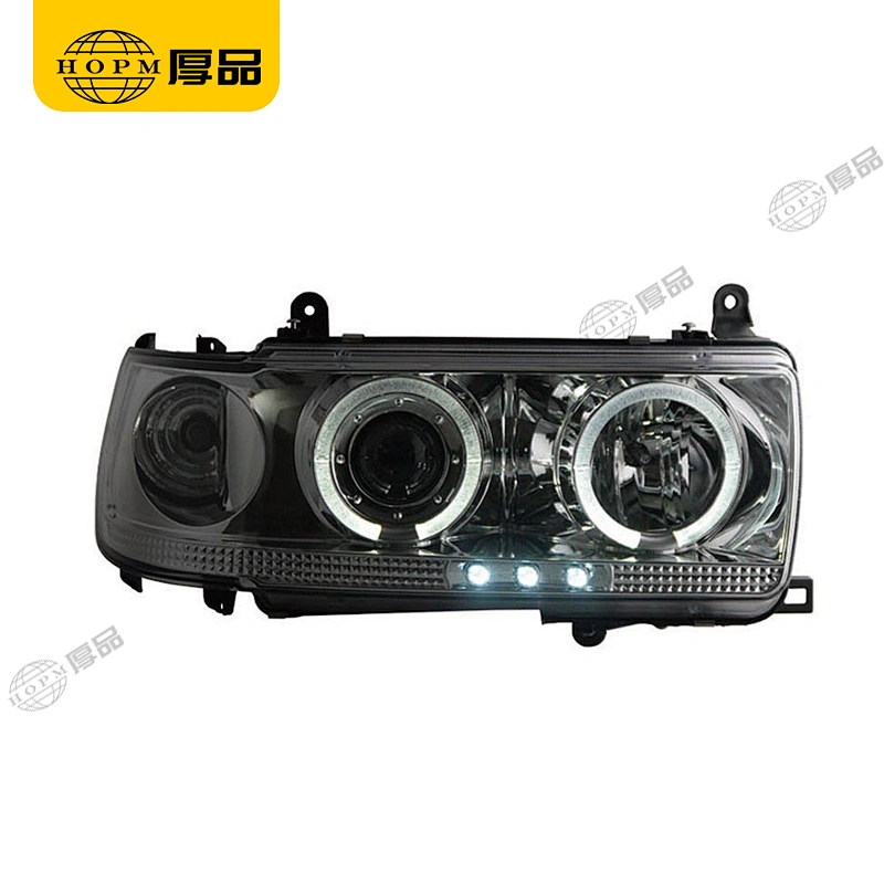 Headlight Assembly Tuning Light Modified Automotive lighting Car Single Beam Light Black Or Silver Background For FJ80 90-97