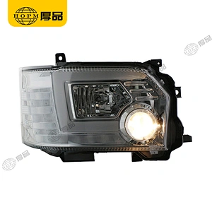 Headlight Assembly Tuning Light Modified Automotive lighting Car Single Beam Light Silver Background For HIACE 14-