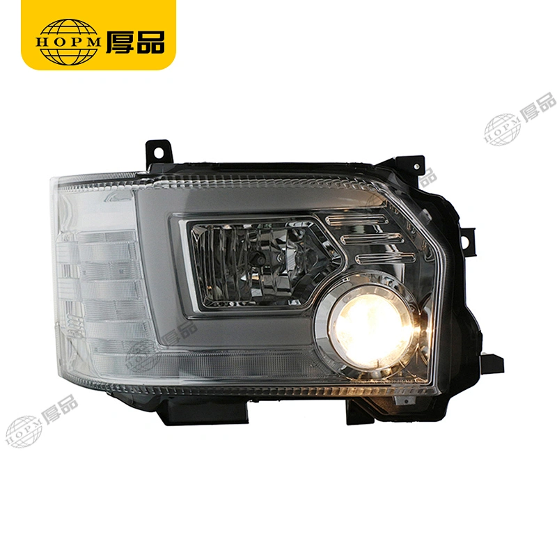 Headlight Assembly Tuning Light Modified Automotive lighting Car Single Beam Light Silver Background For HIACE 14-