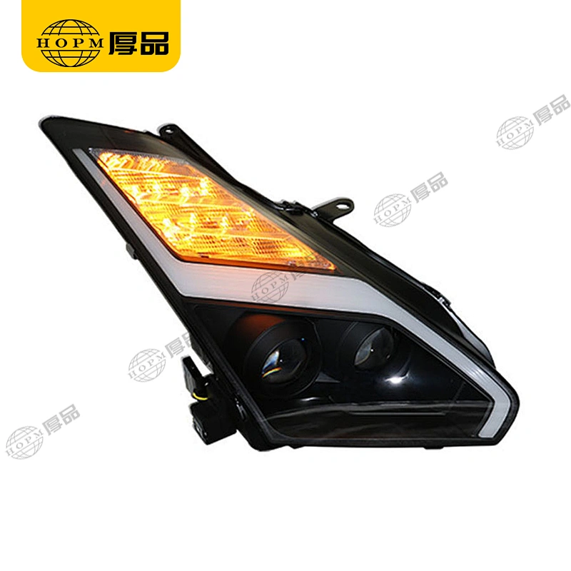 Headlight Assembly Tuning Light Modified Automotive lighting Car Double Beam Light HID Version Horse Racing Turn For GTR 07-15