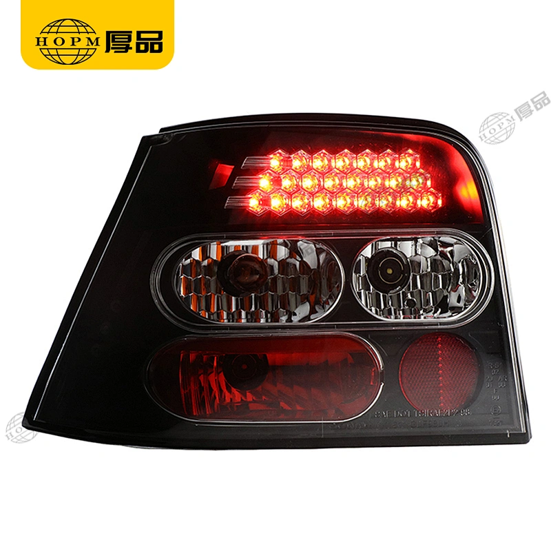 Taillight Assembly Tuning Light Modified LED Tail Light Black Background For Golf 4 98-02