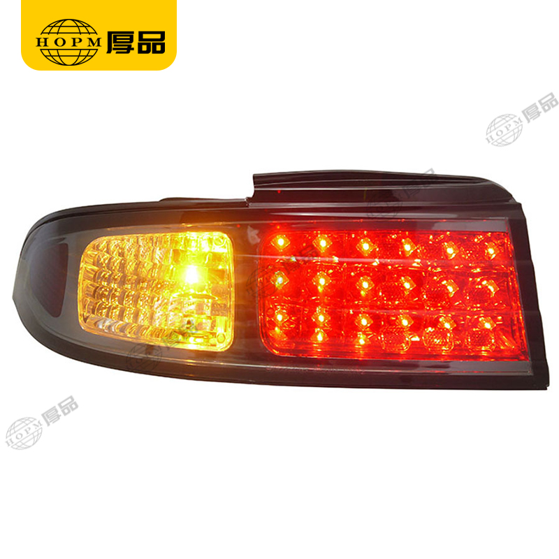 Taillight Assembly Tuning Light Modified LED Tail Light Blackened For S14 93-98