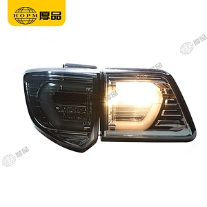 Taillight Assembly Tuning Light Modified LED Tail Light Blackened For FORTUNER 11-15