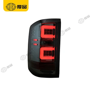 Taillight Assembly Tuning Light Modified LED Tail Light Blackened For Silverado 14-