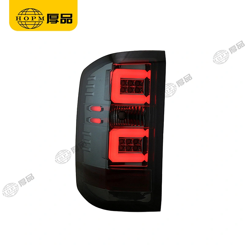 Taillight Assembly Tuning Light Modified LED Tail Light Blackened For Silverado 14-