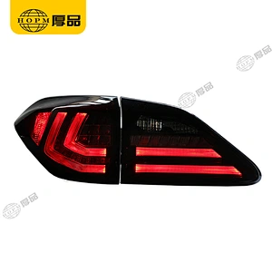Taillight Assembly Tuning Light Modified LED Tail Light Red Background Blackened Turn Signal Horse Racing For RX350 10-15