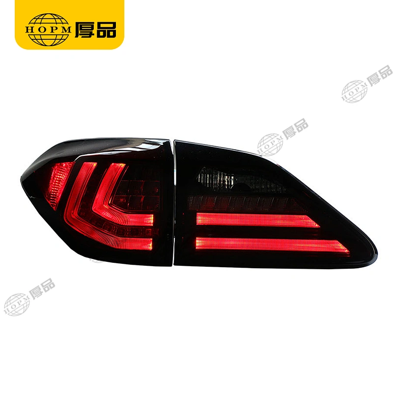 Taillight Assembly Tuning Light Modified LED Tail Light Red Background Blackened Turn Signal Horse Racing For RX350 10-15