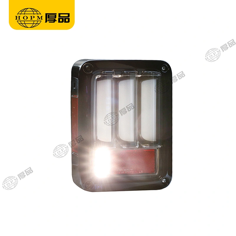 Taillight Assembly Tuning Light Modified LED Tail Light V2 European Regulations Black Background Yellow Turn For Wr-angler 07-