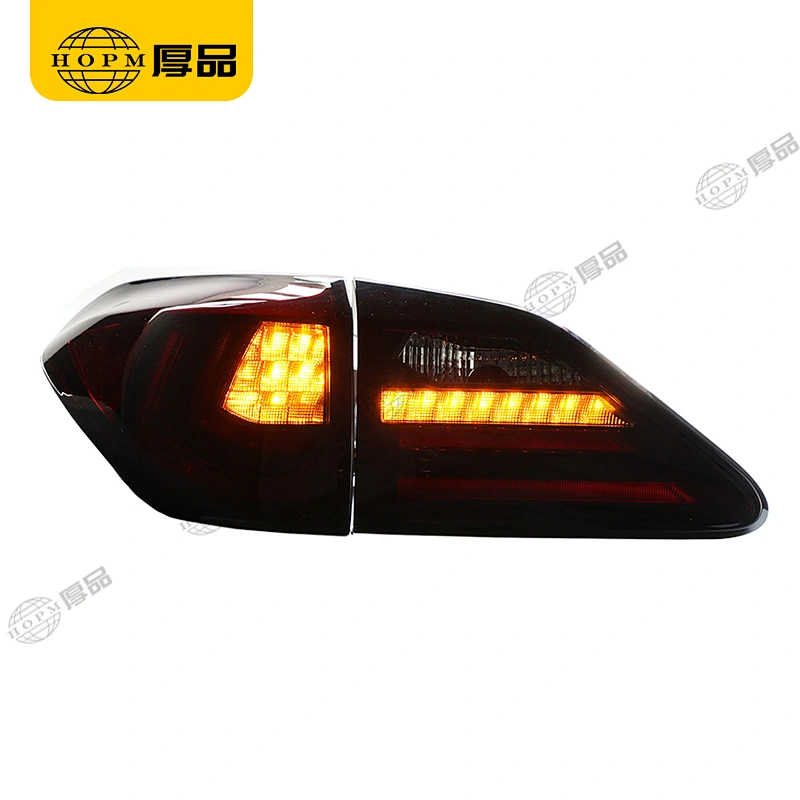 Taillight Assembly Tuning Light Modified LED Tail Light Red Background Blackened Turn Signal Horse Racing For RX350 10-15