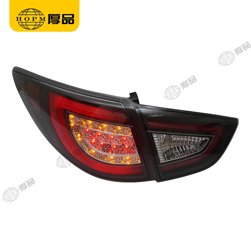 Taillight Assembly Tuning Light Modified LED Tail Light Black Background Red Version For IX35 10-13