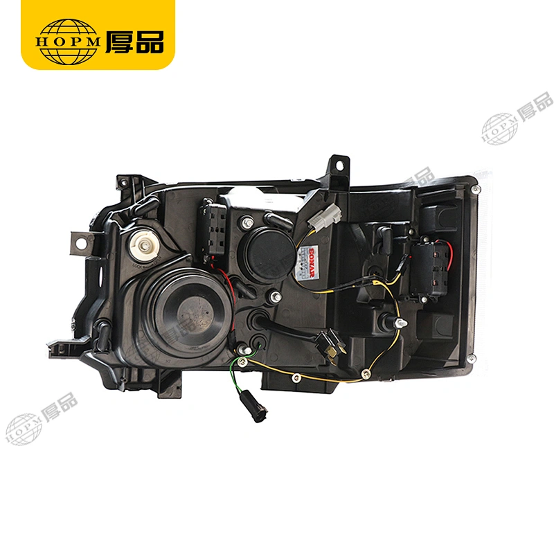 Headlight Assembly Tuning Light Modified Automotive lighting Car Single Beam Light Black Background For HIACE 14-