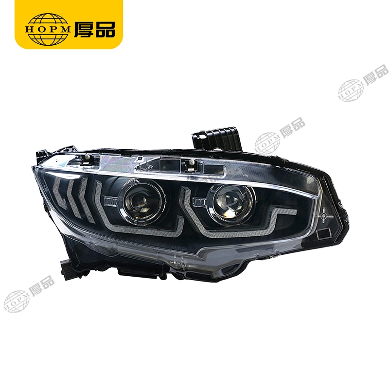 Headlight Assembly Tuning Light Modified Automotive lighting Double Beam A Touch Of Blue Horse Racing For CI-VIC 10TH 16-18