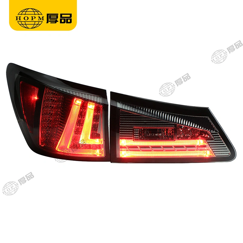 Taillight Assembly Tuning Light Modified LED Tail Light Blackened With Fog Light For IS250 06-12